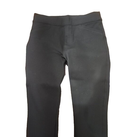 Spanx Black Skinny Leg Ponte Knit Cropped Pants 29.5" Waist Petite Women's MP - Picture 3 of 12
